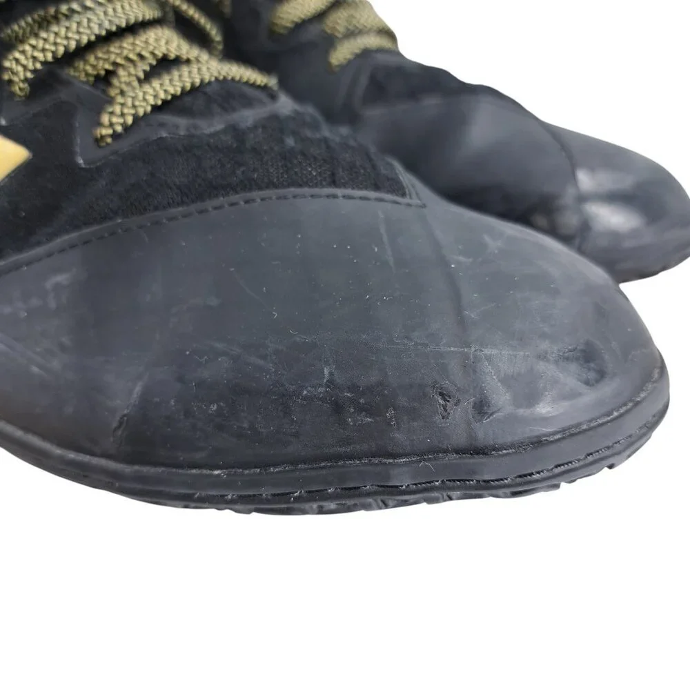 Adidas Map Wizard Hype Black Gold Wresting Shoes Size 10 Mens High Top Metallic